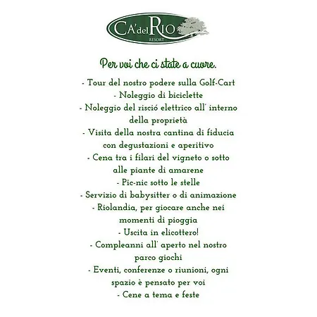 Del Rio Srl - Ristorante E Azienda Agricola 3*